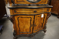 Dutch walnut cabinet  mid 19th century