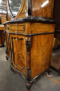 Dutch walnut cabinet  mid 19th century