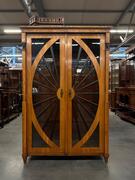 Early 19th cherry wood Austrian Empire Vitrine, 123x54x187h cm