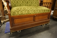 Edwardian style Bench in mahogany, England early 20th C.