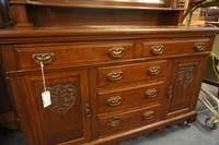 Edwardian style Mirror top sideboard in mahogany, England early 20th C.