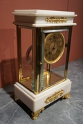 Empire style 4 sided glass clock, France 2nd half 19th C.