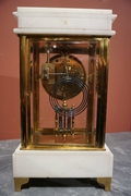 Empire style 4 sided glass clock, France 2nd half 19th C.