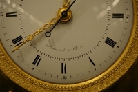 Empire style Calender Clock in gilded bronze, France around 1800