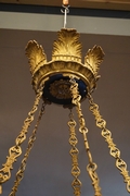 Empire chandelier in bronze, France early 19th century