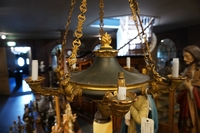 Empire chandelier in bronze, France early 19th century