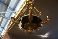 Empire chandelier in bronze, France early 19th century