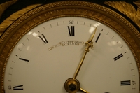 Empire style Clock in gilded bronze, France around 1800