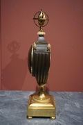 Empire style Clock in gilded bronze, France Early 19th Century