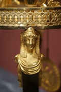 Empire style Clock in gilded bronze, France Early 19th Century