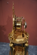 Empire style Clock in gilded bronze, France Early 19th Century