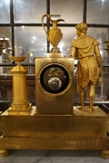 Empire style Clock set in gilded bronze, France around 1800