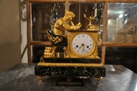 Empire Lectura style clock in bronze, France	 18th century