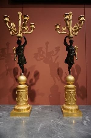 Empire Pair of candelabras