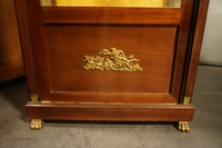 Empire style Vitrine in mahogany, France around 1900