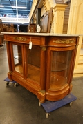 Empire style vitrine in mahogany, France 2nd half 19th Century