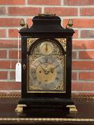 English 18th century table clock signed by Josh Dell, 29x20x47h cm