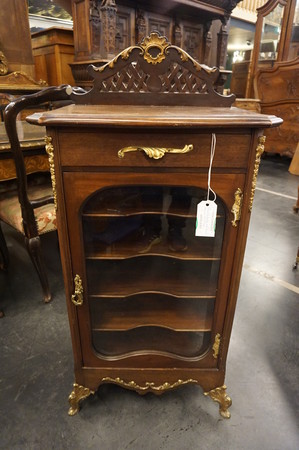 English bronze mounted file cabinet