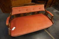 English inlaid sofa 19th Century