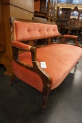 English inlaid sofa 19th Century