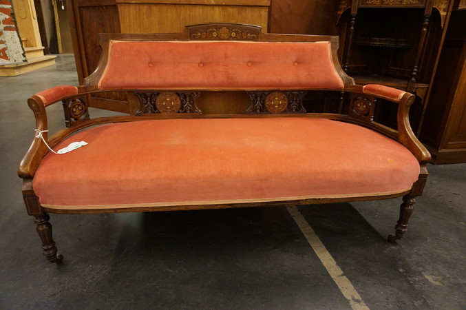 English inlaid sofa