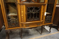 English inlaid vitrine Around 1900