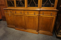 English mahogany breakfront bookcase Early 20th Century