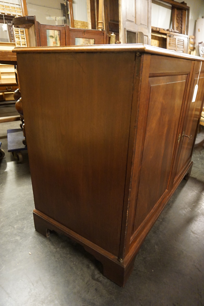 English mahogany print cabinet