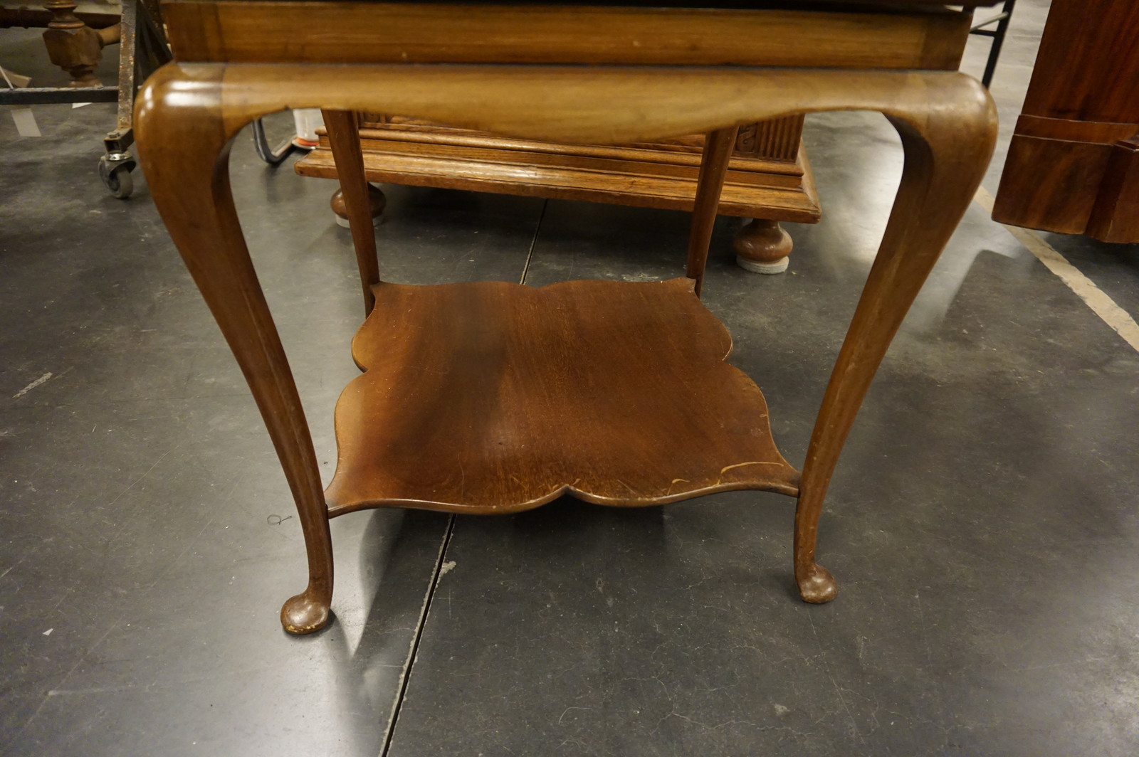 English mahogany revolving bookstand