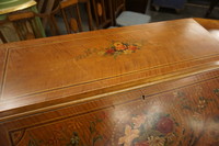 English painted satinwood desk Early 20th Century