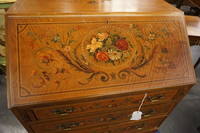 English painted satinwood desk Early 20th Century