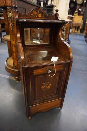 English rosewood coalbox