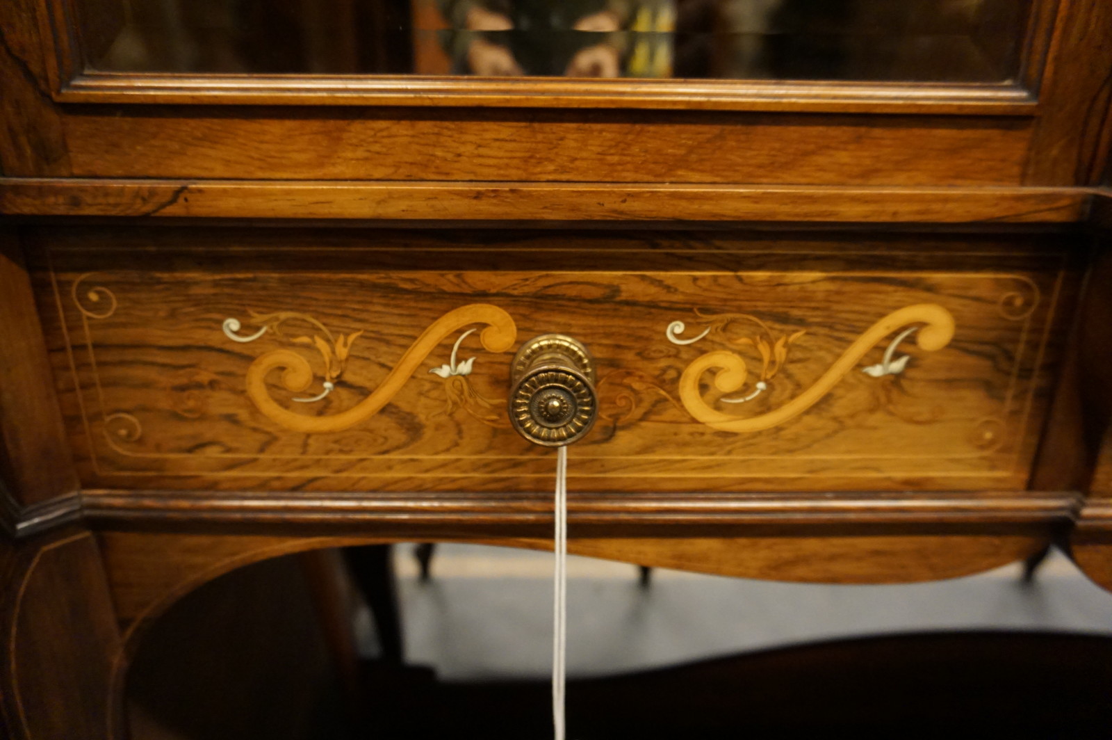 English rosewood inlaid buffet