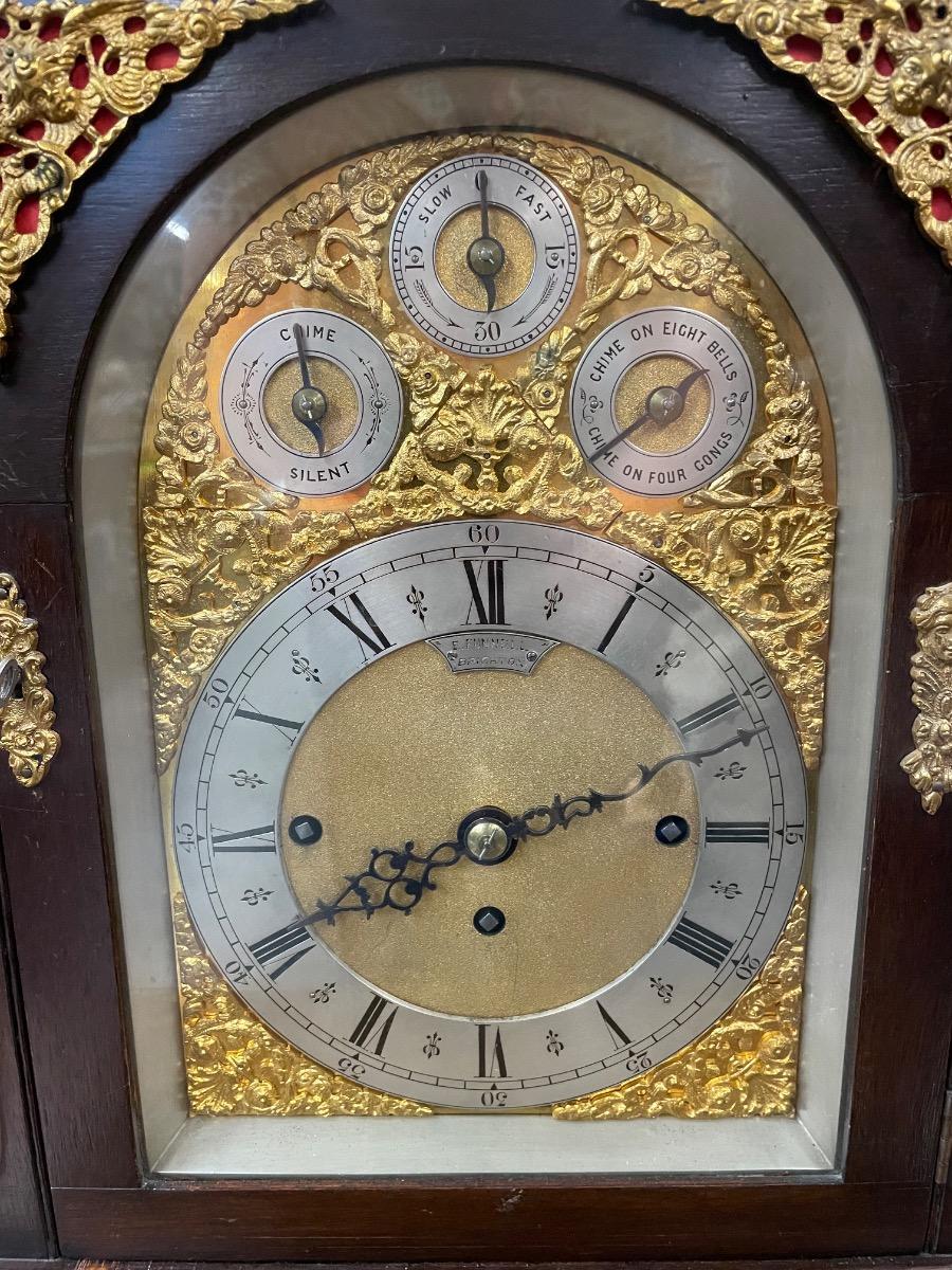 English table clock with chime on 8 bells and 4 gongs, 43x30x65H cm 