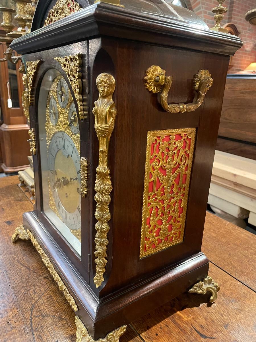 English table clock with chime on 8 bells and 4 gongs, 43x30x65H cm 
