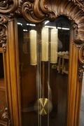 Floorclock in walnut, Italy 2nd half 20th C.