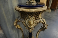 Floorlamp in metal & porcelain, France Around 1900