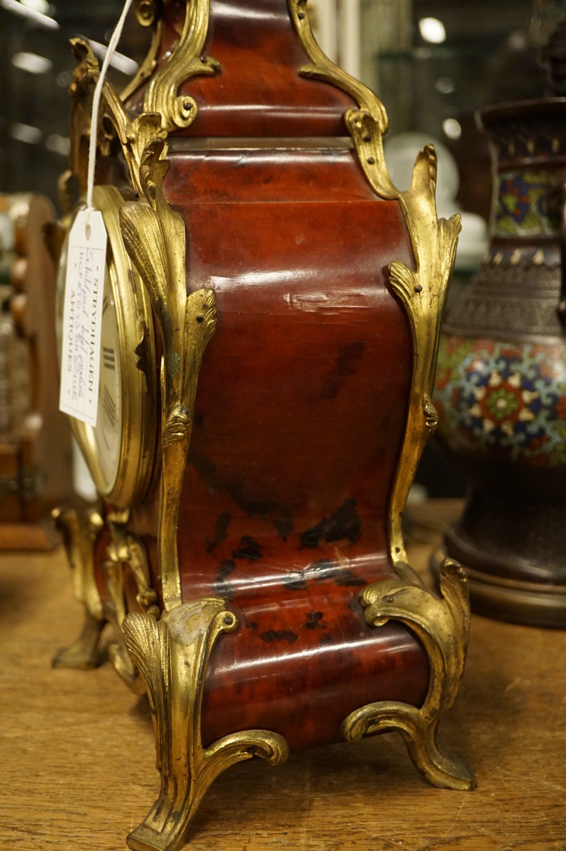 French Louis XV style table clock