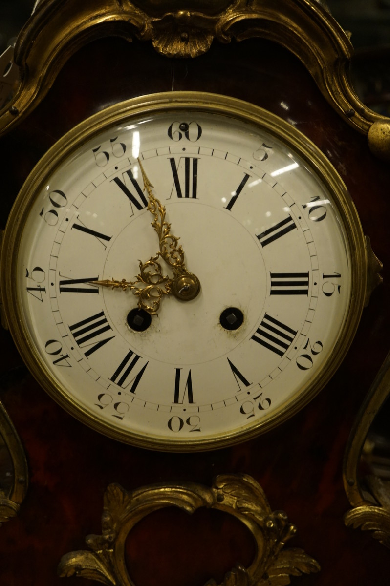 French Louis XV style table clock