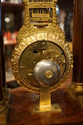 French mahogany mystery portico clock  First half 19th Century