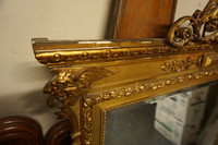 French mirror in gilden frame 19th Century