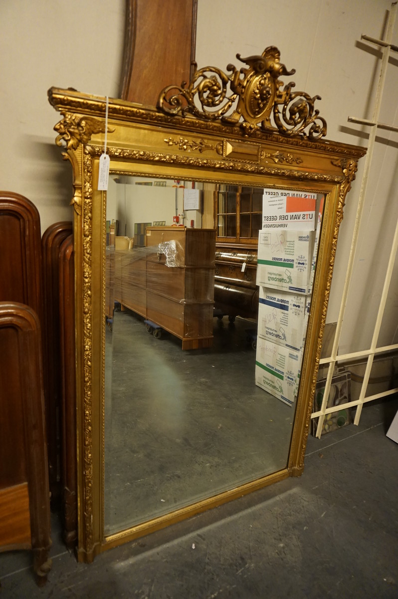 French mirror in gilden frame