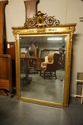 French mirror in gilden frame 19th Century