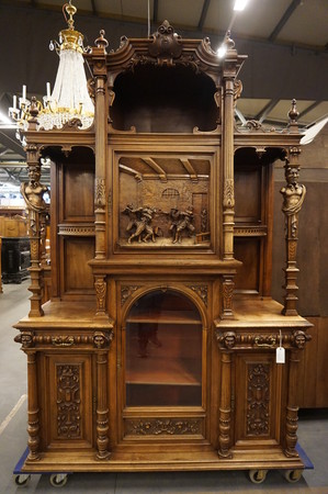 French walnut buffet