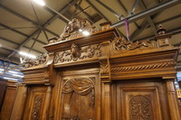 French walnut buffet with jesters 19th Century