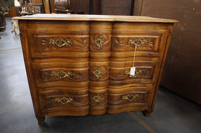 French walnut commode