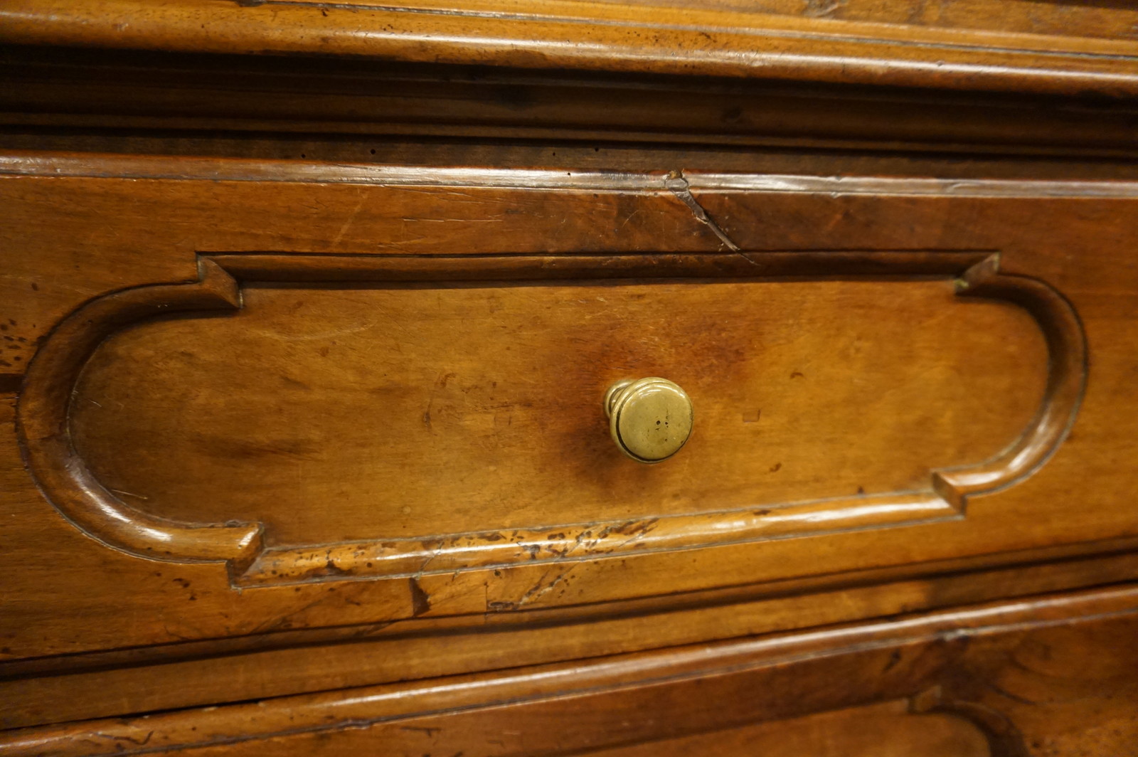 French walnut vitrine