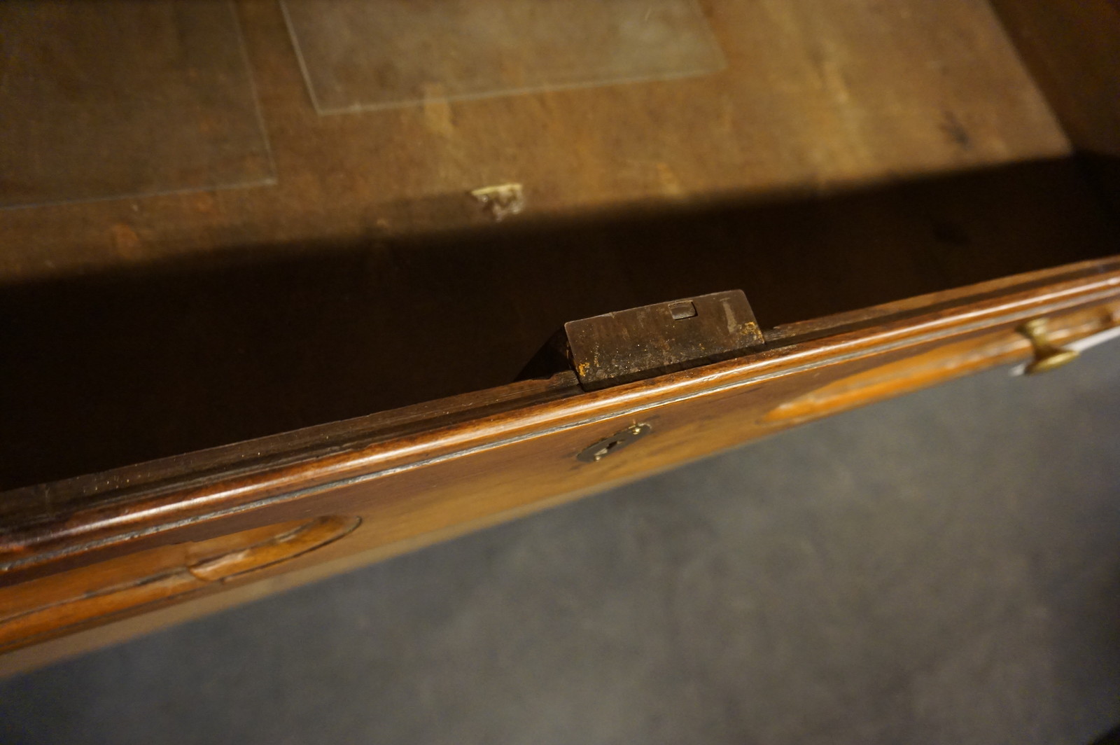 French walnut vitrine