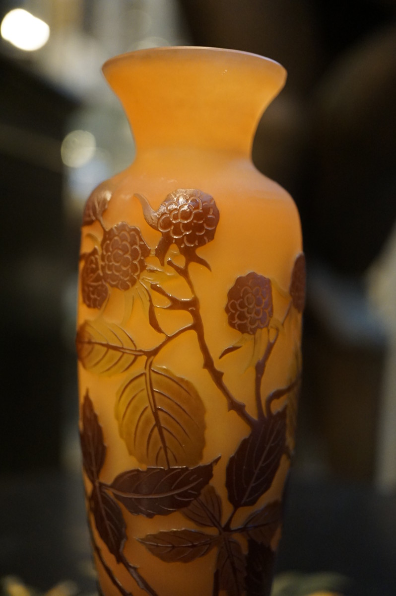 Gallé signed vase