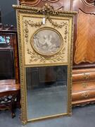 Gilded French mirror 100x208 H cm 